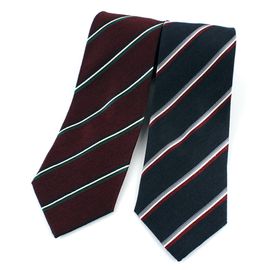 [MAESIO] KSK2614 Wool Silk Striped Necktie 8cm 2Color _ Men's Ties Formal Business, Ties for Men, Prom Wedding Party, All Made in Korea